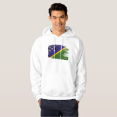 Sweat - shirt à capuche de drapeau d'îles Salomon (Devant entier)
