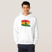 Sweat - shirt à capuche de drapeau du Ghana (Devant entier)