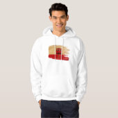Sweat - shirt à capuche de drapeau du Gibraltar (Devant entier)