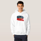 Sweat - shirt à capuche de drapeau du Haïti (Devant entier)