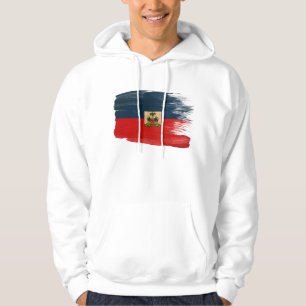 Sweat - shirt à capuche de drapeau du Haïti