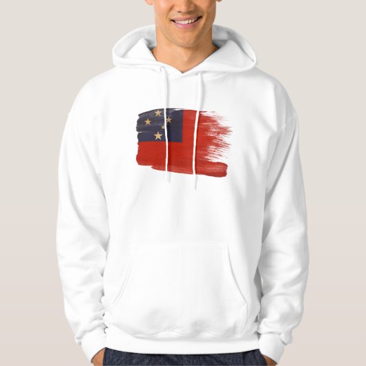 Sweat - shirt à capuche de drapeau du Samoa (Devant)