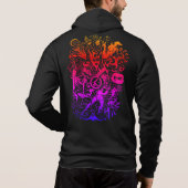 Sweat - shirt à capuche de "explosion de couleur" (Dos)