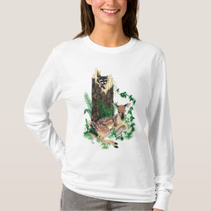 Sweat - shirt à capuche de faon et de Racoon de