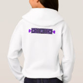 Sweat - shirt à capuche de fée de pluie violette (Dos)
