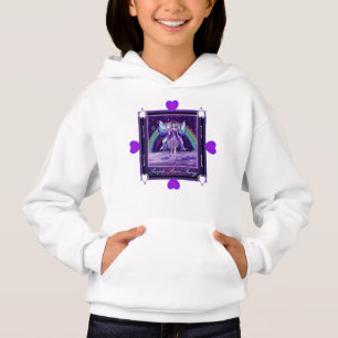Sweat - shirt à capuche de fée de pluie violette