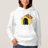 Sweat - shirt à capuche de femme de la niche jaune (Devant)