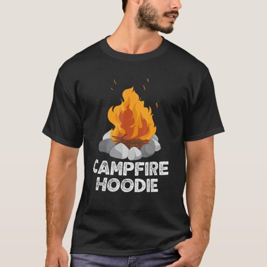 Sweat - shirt à capuche de feu de camp (Devant)