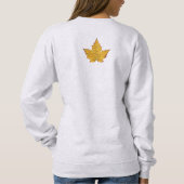 Sweat - shirt à capuche de feuille d'érable d'or p (Dos)