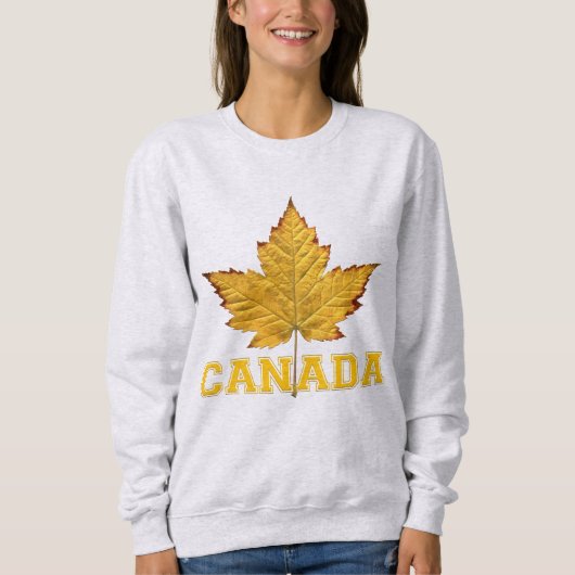 Sweat - shirt à capuche de feuille d'érable d'or p (Devant)