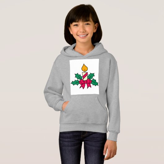 Sweat - shirt à capuche de fille (Devant entier)