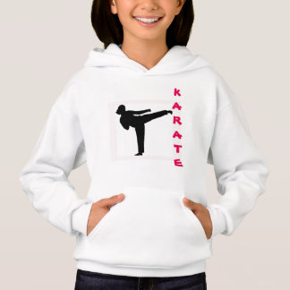 Sweat - shirt à capuche de fille de karaté