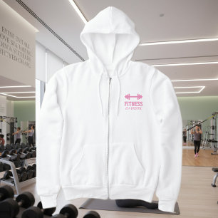 Sweat - shirt à capuche de fitness à fermeture écl