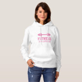 Sweat - shirt à capuche de fitness sweatshirt blan (Devant entier)