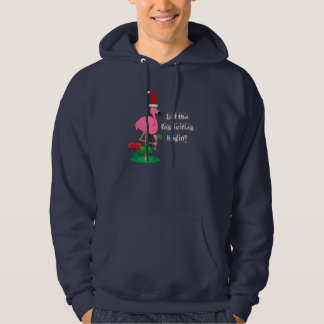Sweat - shirt à capuche de Flamant rose de Noël