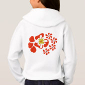 Sweat - shirt à capuche de fleurs (Dos)