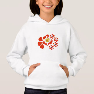 Sweat - shirt à capuche de fleurs