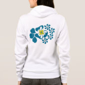 Sweat - shirt à capuche de fleurs (Dos)