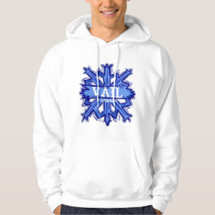 Sweat - shirt à capuche de flocon de neige d'hive