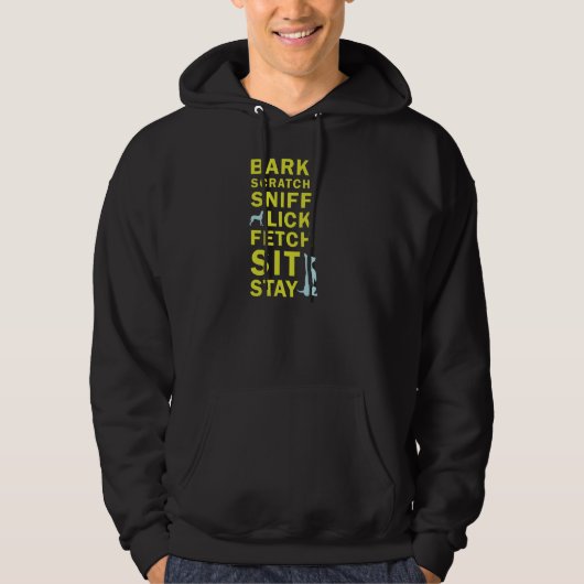 Sweat - shirt à capuche de formation de chien (Devant)