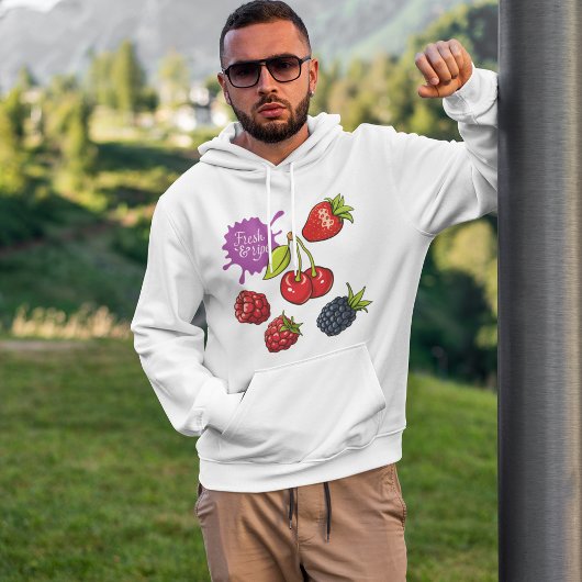 Sweat - shirt à capuche de fruits frais mûrs
