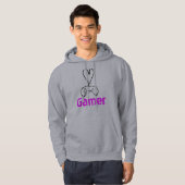 Sweat - shirt à capuche de Gamer de fille (Devant entier)