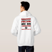 Sweat - shirt à capuche de gazouillement (Dos entier)