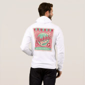 Sweat - shirt à capuche de gomme à bulle (Dos entier)