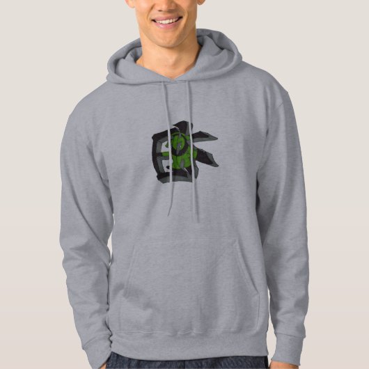 Sweat - shirt à capuche de graffiti [hommes] (Devant)
