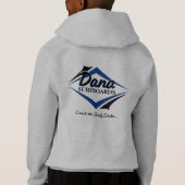 Sweat - shirt à capuche de gris d'enfants (Dos)