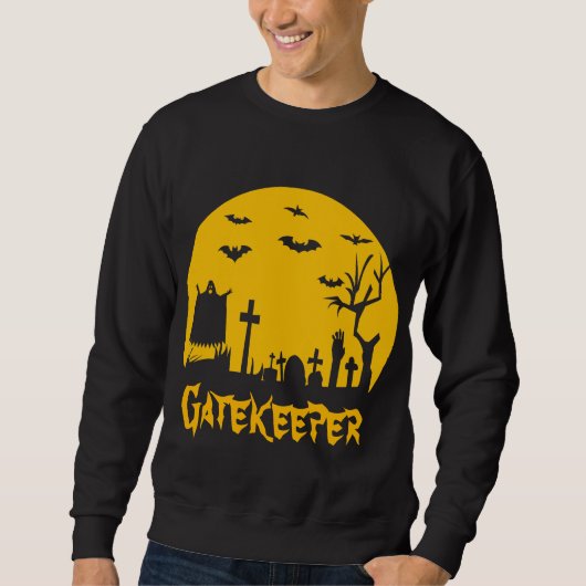 Sweat - shirt à capuche de Halloween Gatekeeper Me (Devant)