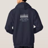 Sweat - shirt à capuche de Hanoukka d'autisme - (Dos)