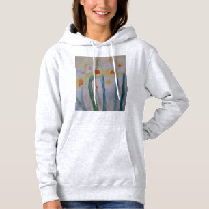 Sweat - shirt à capuche de jonquilles Abstraites
