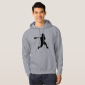 Sweat - shirt à capuche de joueur de lacrosse (Devant entier)