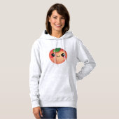Sweat - shirt à capuche de Kawaii Peach (Devant entier)
