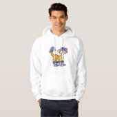 Sweat - shirt à capuche de Kitty de chaussette (Devant entier)