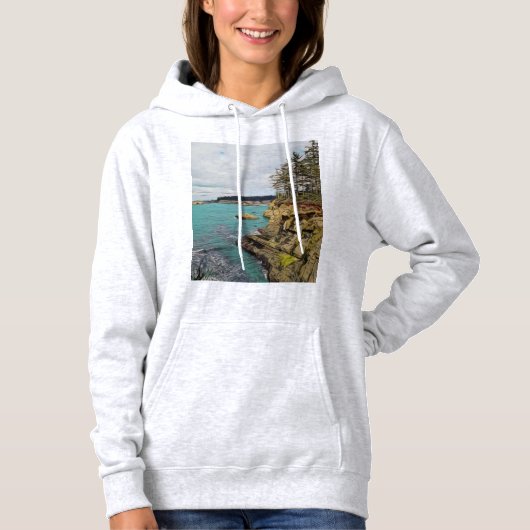 Sweat - shirt à capuche de la Côte d'Oregon (Devant)