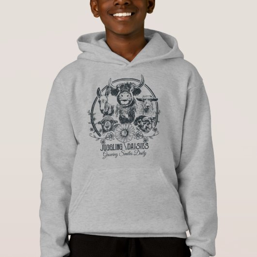 sweat - shirt à capuche de la famille des enfants  (Devant)