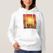 Sweat - shirt à capuche de la fête d'été (Devant)