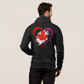 Sweat - shirt à capuche de la fête du Canada (Dos entier)