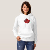 SWEAT - SHIRT À CAPUCHE de la feuille d'érable rou (Devant entier)