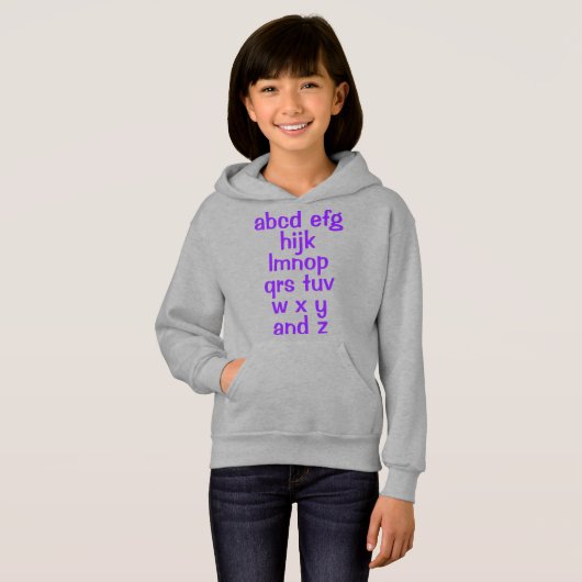 Sweat - shirt à capuche de la fille de la chanson (Devant entier)