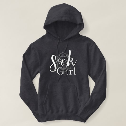 Sweat - shirt à capuche de la fille malade (Design devant)
