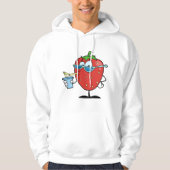 Sweat - shirt à capuche de la fraise pour les homm (Devant)