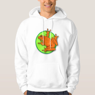 Sweat - shirt à capuche de la grenouille orange