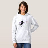 Sweat - shirt à capuche de la licorne B12 (Devant entier)