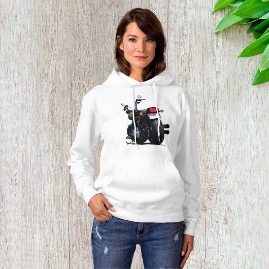 Sweat - shirt à capuche de la moto pour femmes