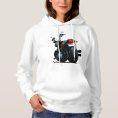 Sweat - shirt à capuche de la moto pour femmes (Devant)