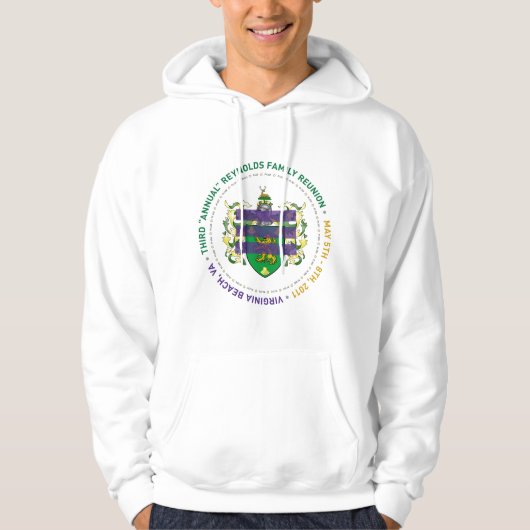 Sweat - shirt à capuche de la Réunion (Devant)
