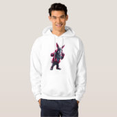 Sweat - shirt à capuche de lapin de boxe (Devant entier)
